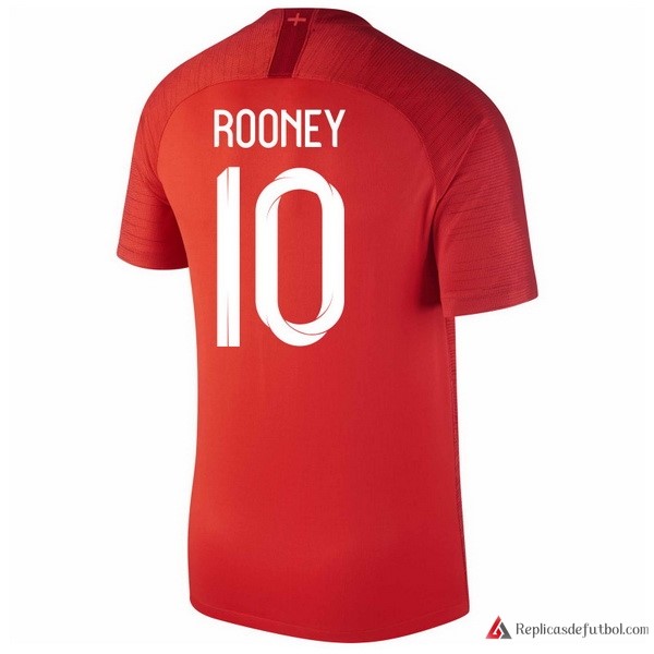Camiseta Seleccion Inglaterra Segunda equipación Rooney 2018 Rojo